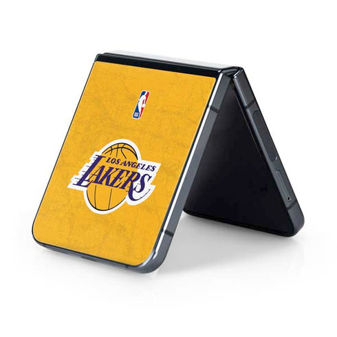 NBA Los Angeles Lakers Distressed Galaxy Z Flip5 5G Skin